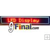 LED Message Board B16128 Series Size 338 mm*54mm*15mm Support THAI ( Red) with Clock & Counter