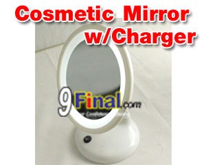 Super Desktop LED Cosmetic Mirror Zoom 3X with Battery Charger 700 Mah (White Color) - ꡷ٻ ͻԴ˹ҵҧ