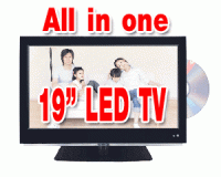 LED TV All in one 19 " Ultra Thin with internal DVD Player KJ-1900HEVD (Full HD 1080P)