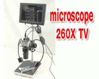 TV Microscope TGT-02 ZOOM 260X 12 LED Adjust SONY 1/3" 420 TV line (w/o monitor)