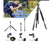 QZSD Q968C carbon fiber Portable Tripod with Ball Head Portable Detachable Changeable Traveling