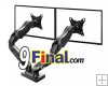 NB F160 Gas Strut Desktop Dual LCD , LED Monitor Stand Support 17 - 27"