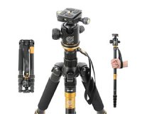 QZSD Q666 With HeadBall Q-02 ҵҪվ 2 in 1 Tripod + Monopod For Canon Pentax Sony Olympus DSLR Camera