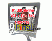 Super 8 LED Monitor 8" Hi Definition Industrail Monitor with BNC/ AV / VGA m.805v3