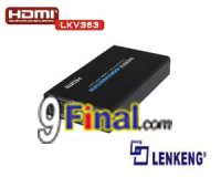 LENKENG LKV363 Video/S-video + Stereo Audio to HDMI 1080P/720P Converter ( Scaler)