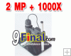 1000X 2 MPixel USB Digital Microscope 8 LED w/Adjustable Stand