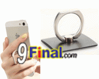RING HOLDER แหวนล็อคโทรศัพท์กับนิ้ว 360 องศา (สีเทา )