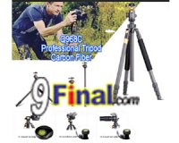 QZSD Q968C carbon fiber Portable Tripod with Ball Head Portable Detachable Changeable Traveling