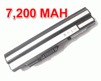 Notebook Battery for MSI U100 Series (11.1 V 6,600 mAh) Black Hi Capacity