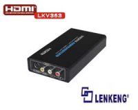 LENKENG LKV363 Video/S-video + Stereo Audio to HDMI 1080P/720P Converter ( Scaler)